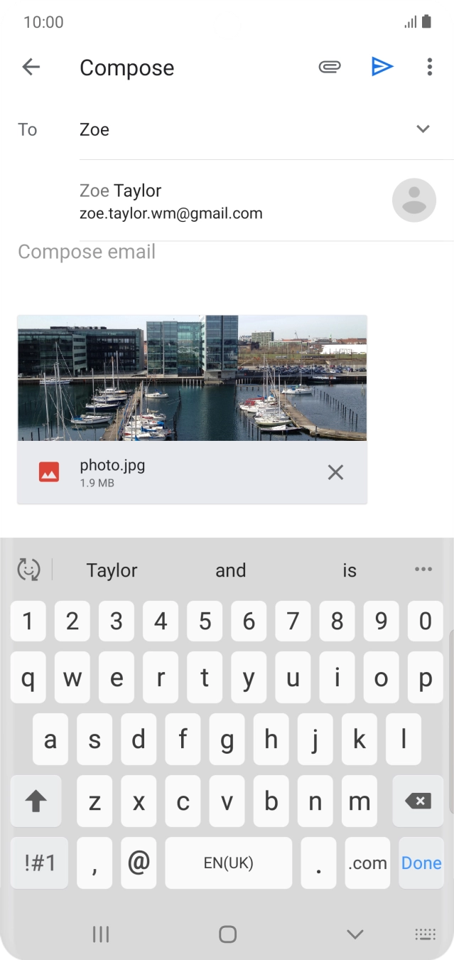 Press the required contact.