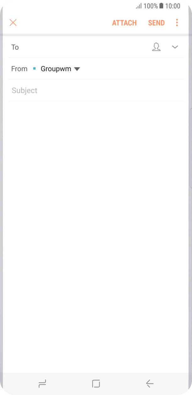 Press the search field and key in the first letters of the recipient's name.