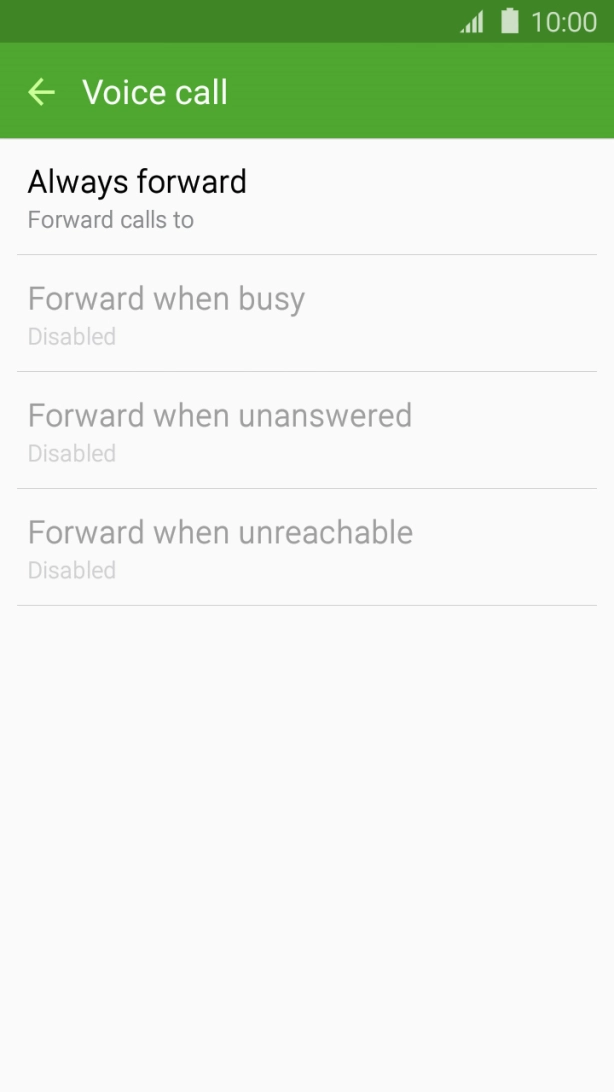 Press the Home key to return to the home screen.