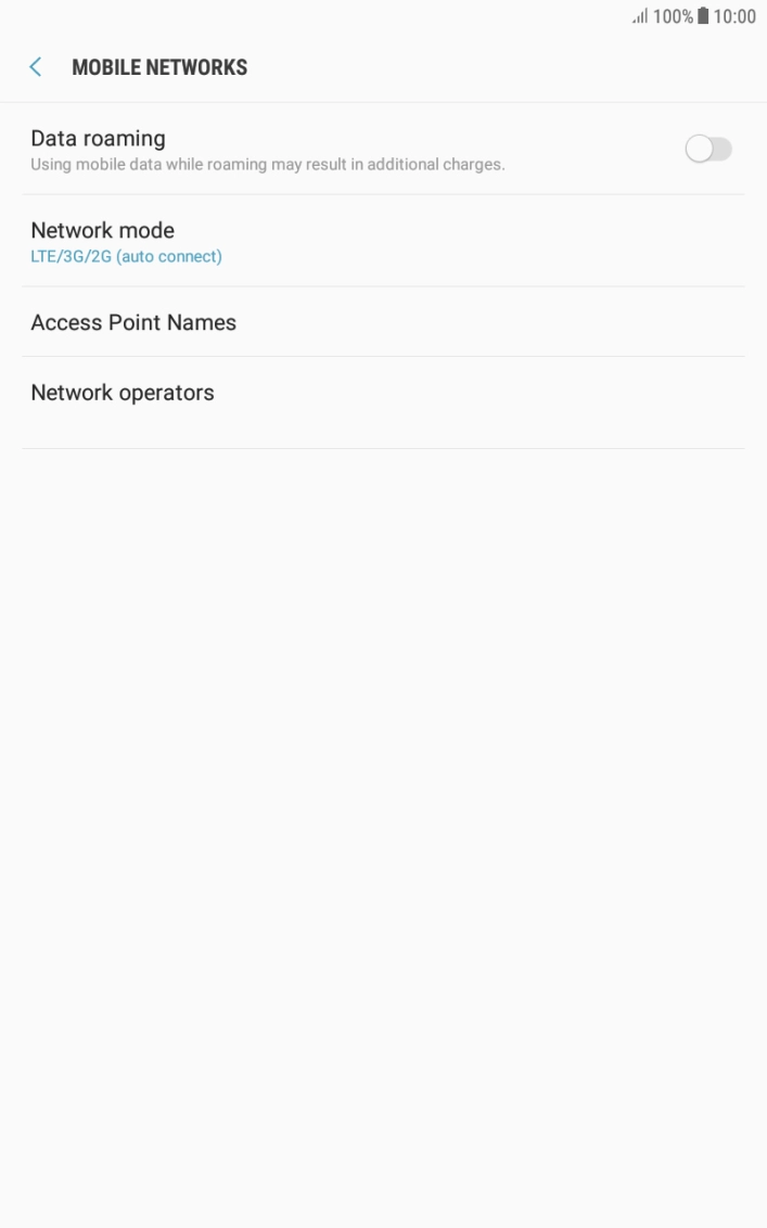 Press Network mode. Press Network mode.