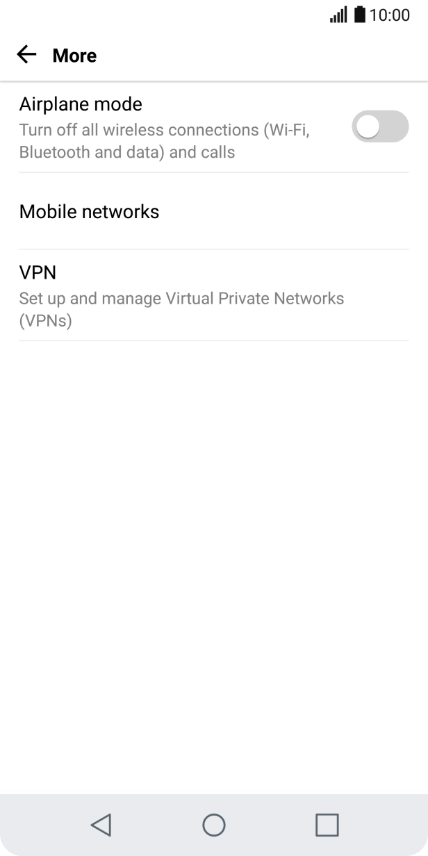 Press Mobile networks.