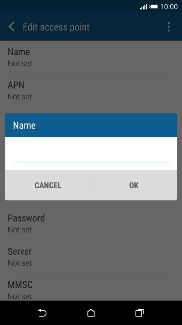 Key in Telstra MMS and press OK.