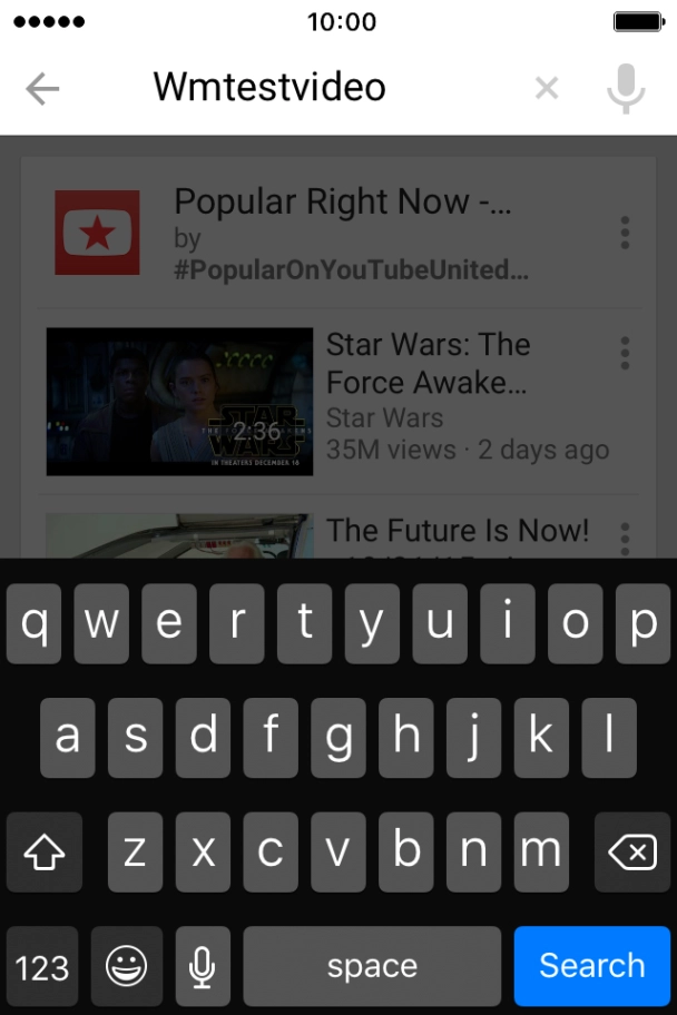 Key in the required search word and press Search.