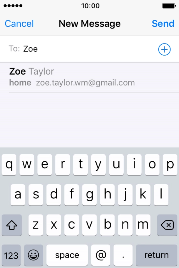 Press the required contact.