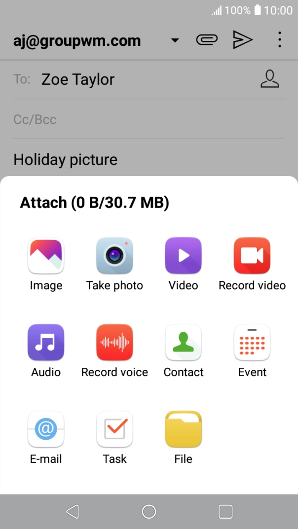 Press File and go to the required folder.