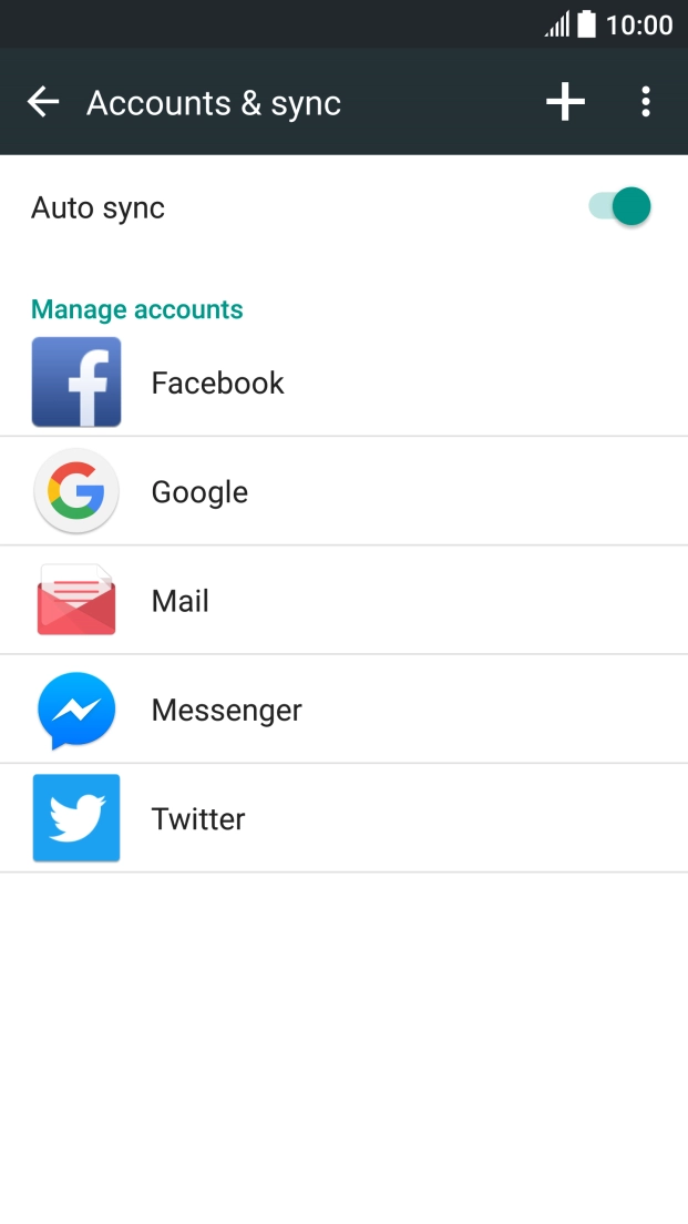 If this screen is displayed, you email account has been recognised and set up automatically. Follow the instructions on the screen to key in more information and finish setting up your phone.