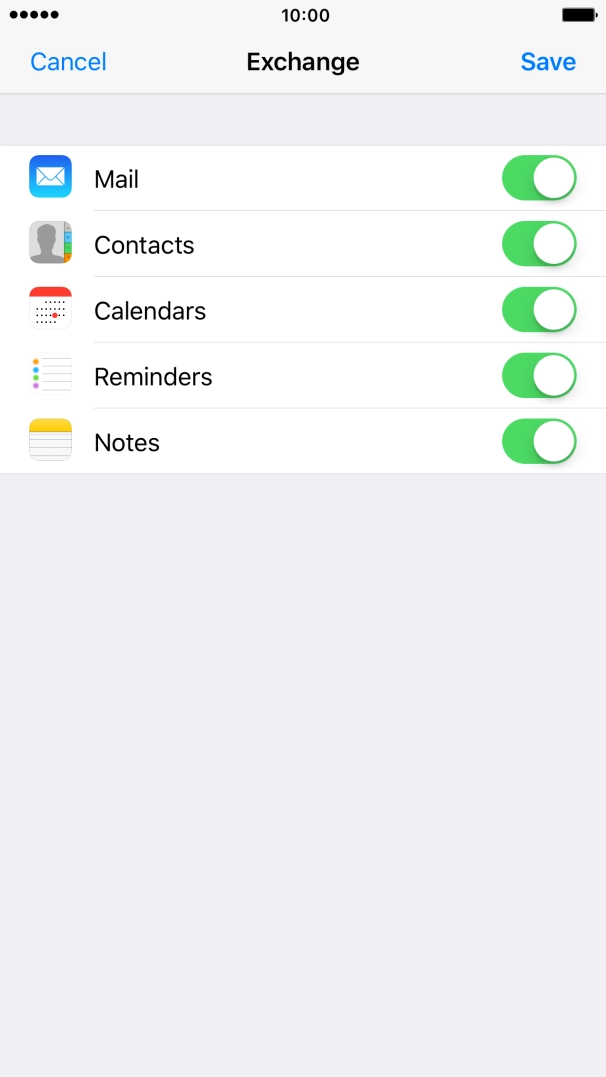If this screen is displayed, you email account has been recognised and set up automatically. Follow the instructions on the screen to key in more information and finish setting up your phone.