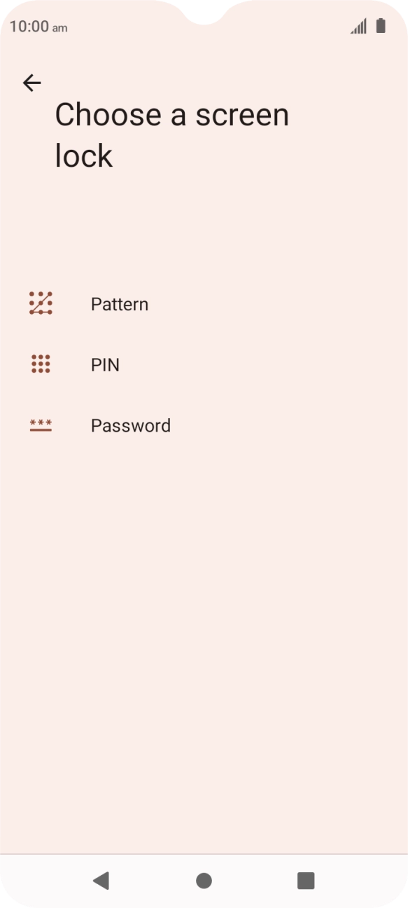 Press the required phone lock code and follow the instructions on the screen to create an additional phone lock code.