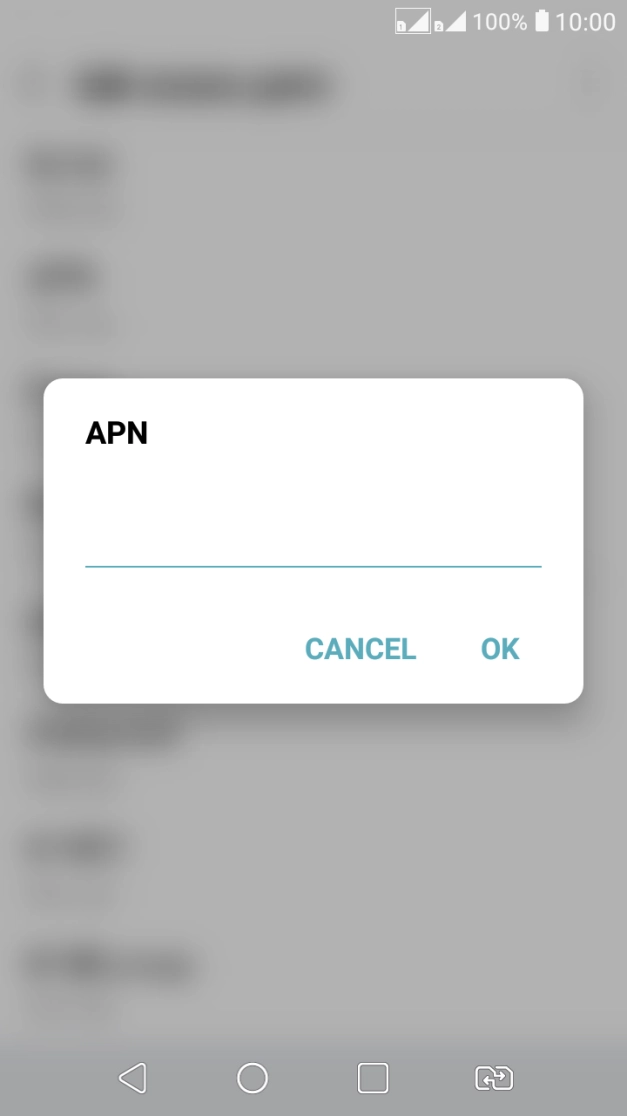 Key in telstra.wap and press OK.