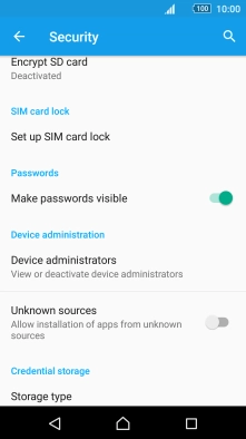 Press Set up SIM card lock.