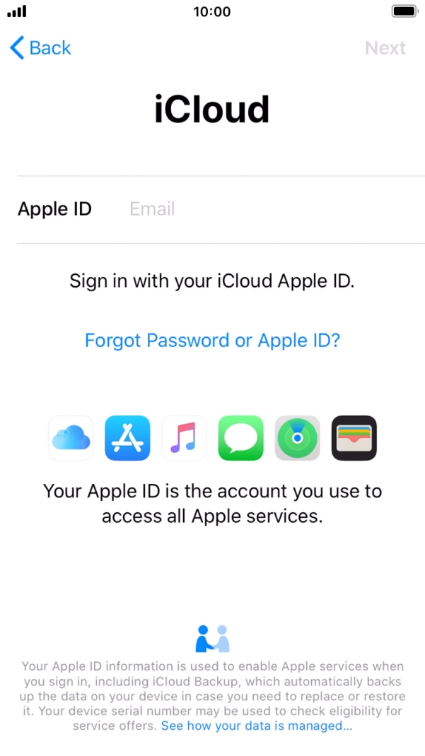 Press the field next to 