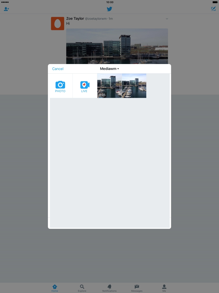 Press the required picture.