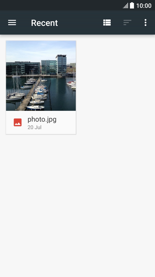 Press the required picture.