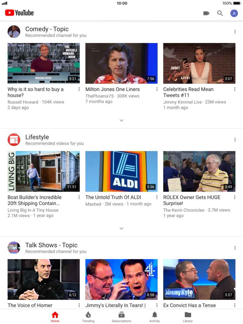 Press the search icon.