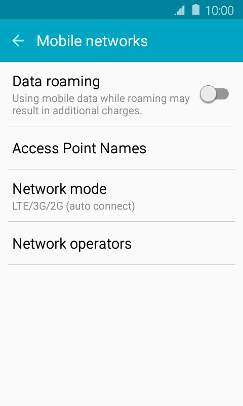 Press Network operators and your phone will search for networks.