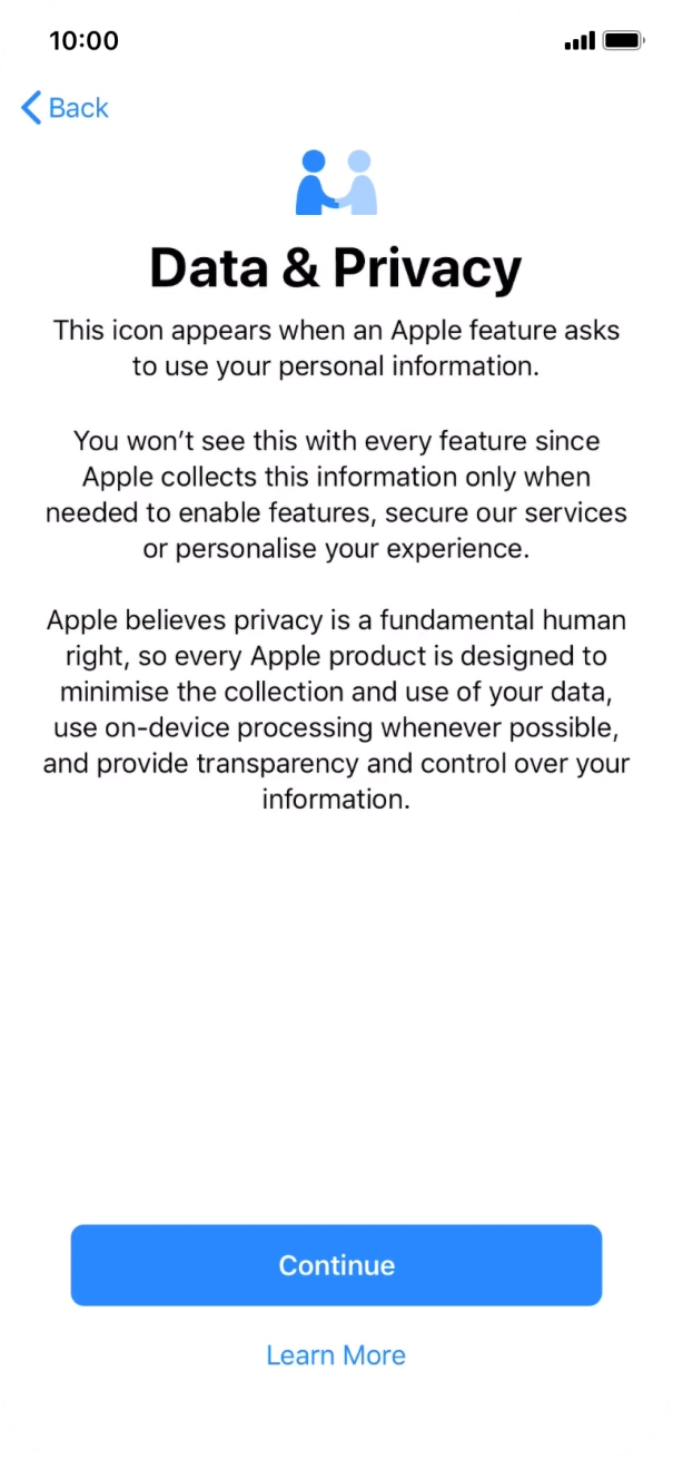 Press Continue. Press Continue.