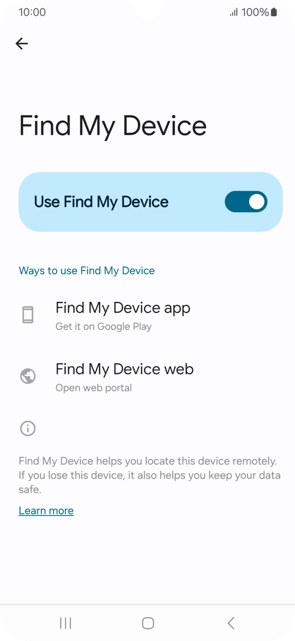Press the Home key to return to the home screen.