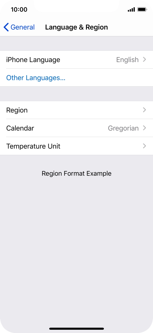 Press iPhone Language.