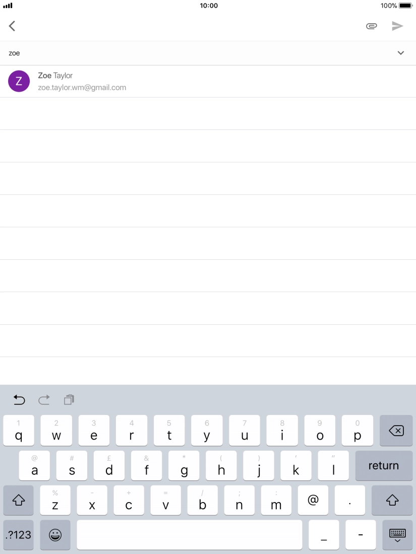 Press the required contact.