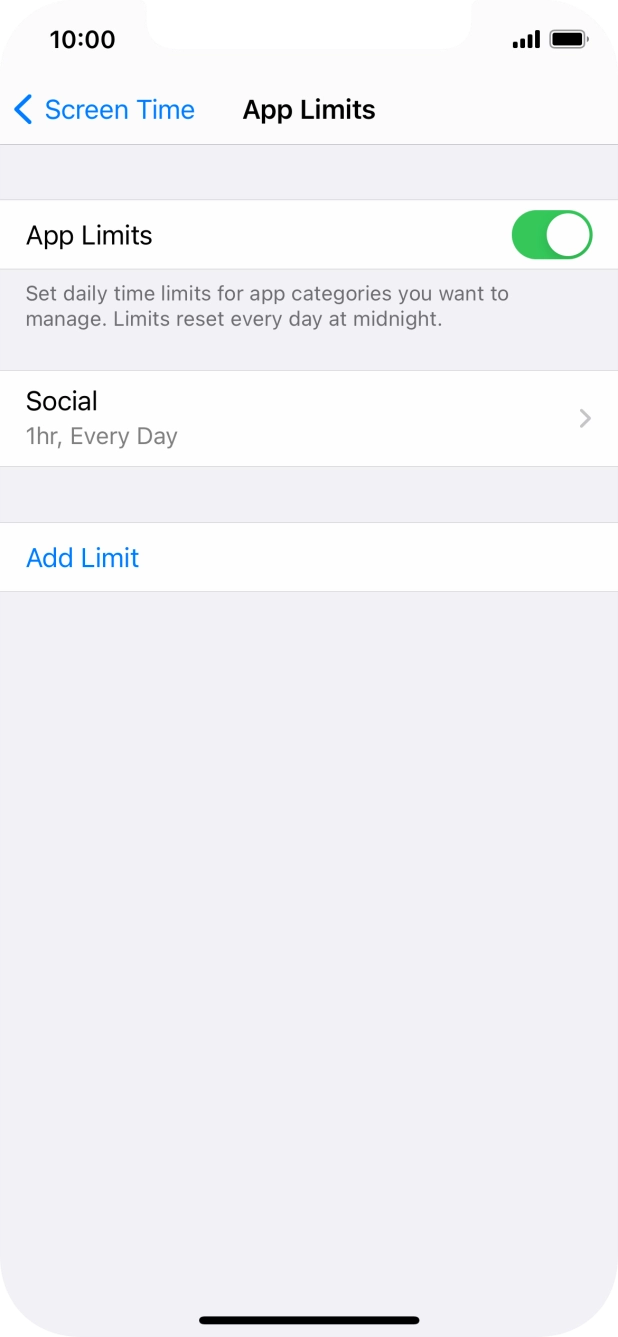 Press the required category.
