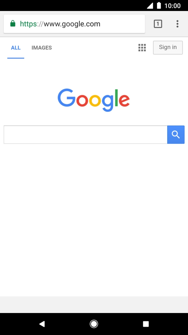 Press the menu icon.