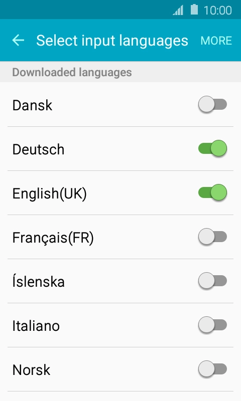 Press the Return key.