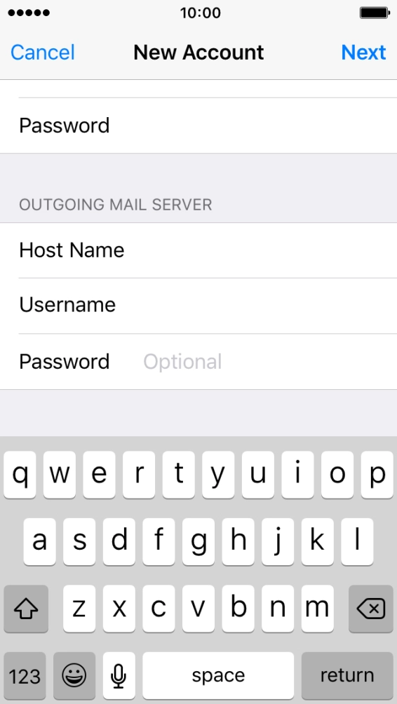 Press Password and key in the password for your Telstra email account.