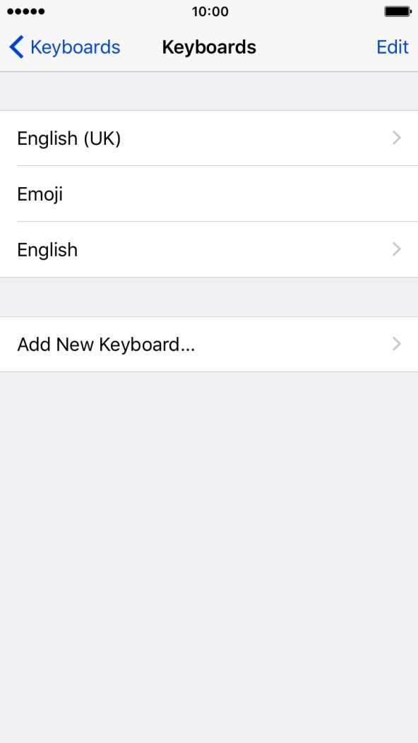 Press the required language.