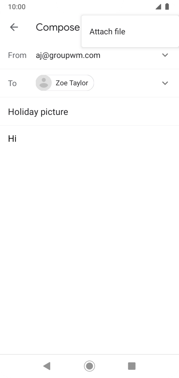 Press Attach file. Press Attach file.