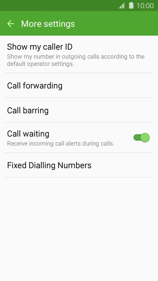 Press the Home key to return to the home screen.