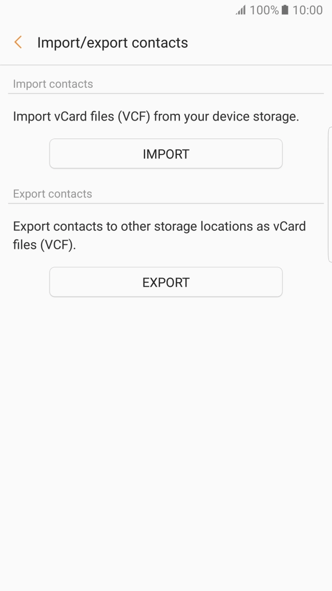 Press IMPORT. Press IMPORT.