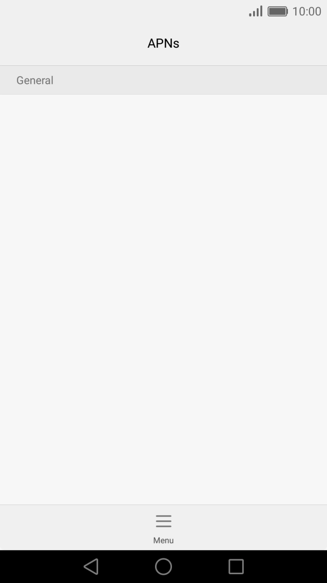 Press the menu icon.