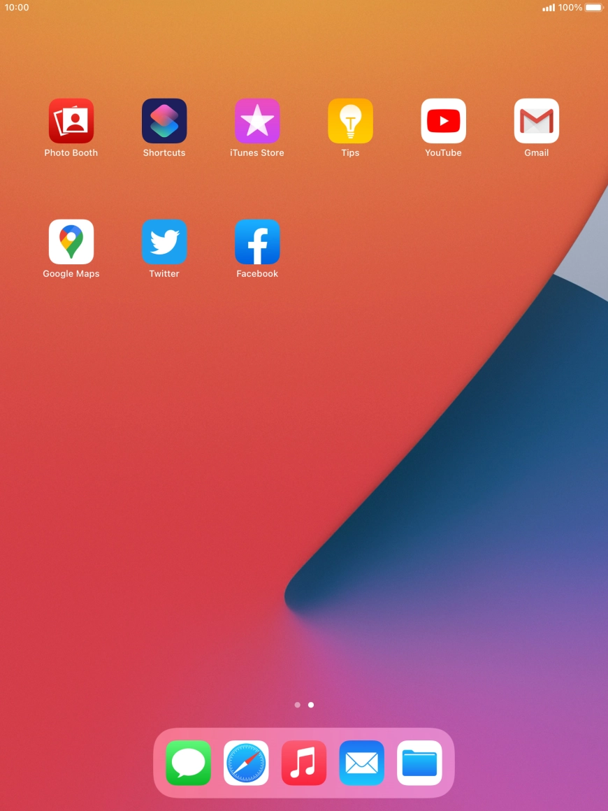 Press and hold the required app.