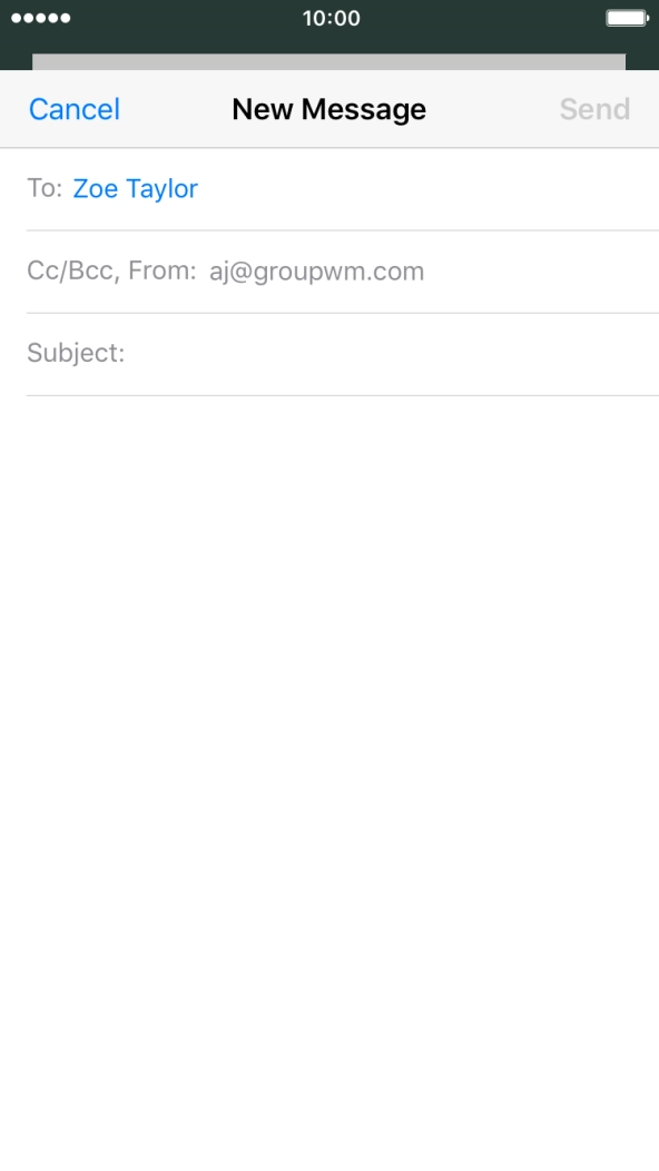 Press Subject and key in the required subject.