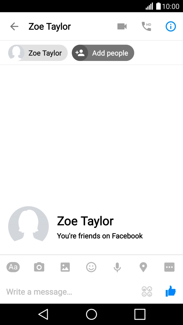 Press the text input field.