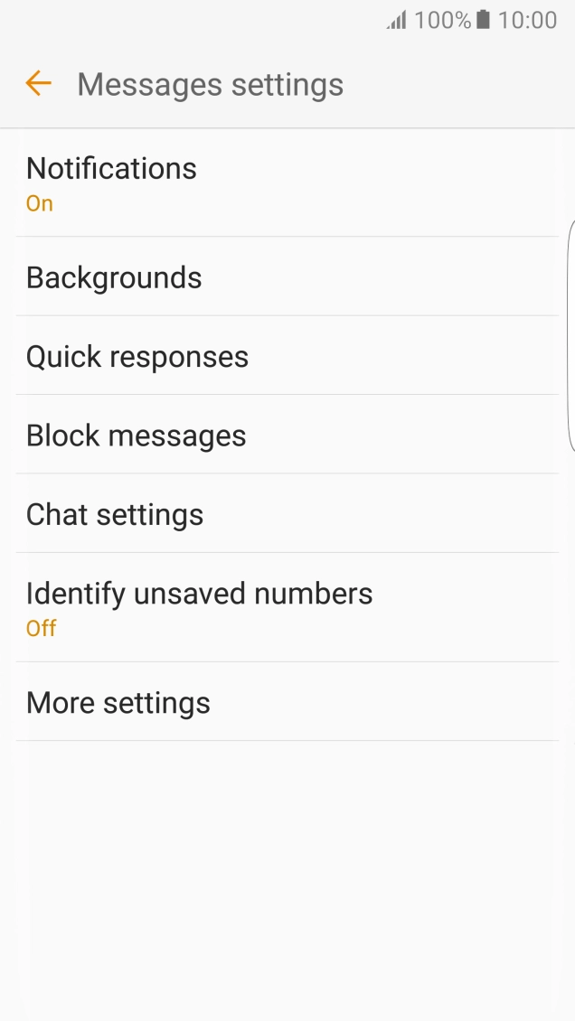 Press More settings. Press More settings.