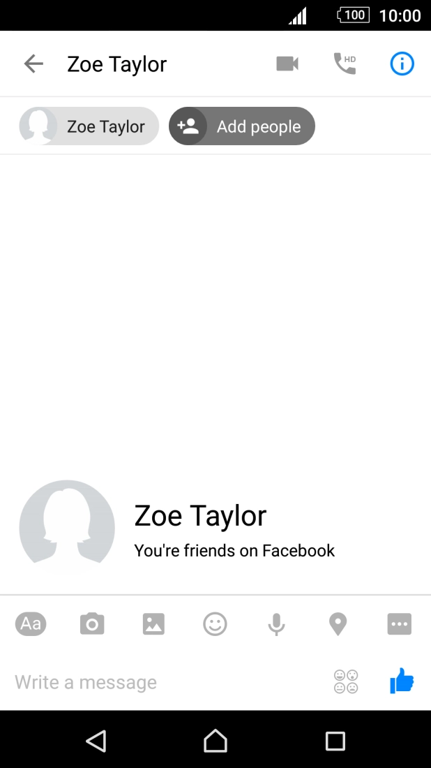 Press the text input field.