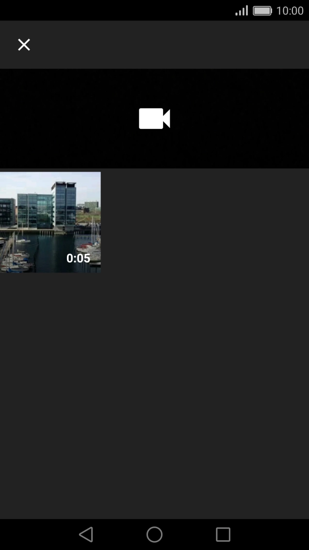 Press the required video clip.