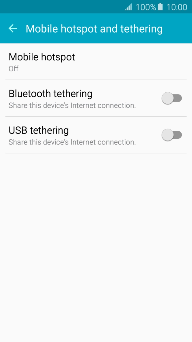 Press Mobile hotspot.