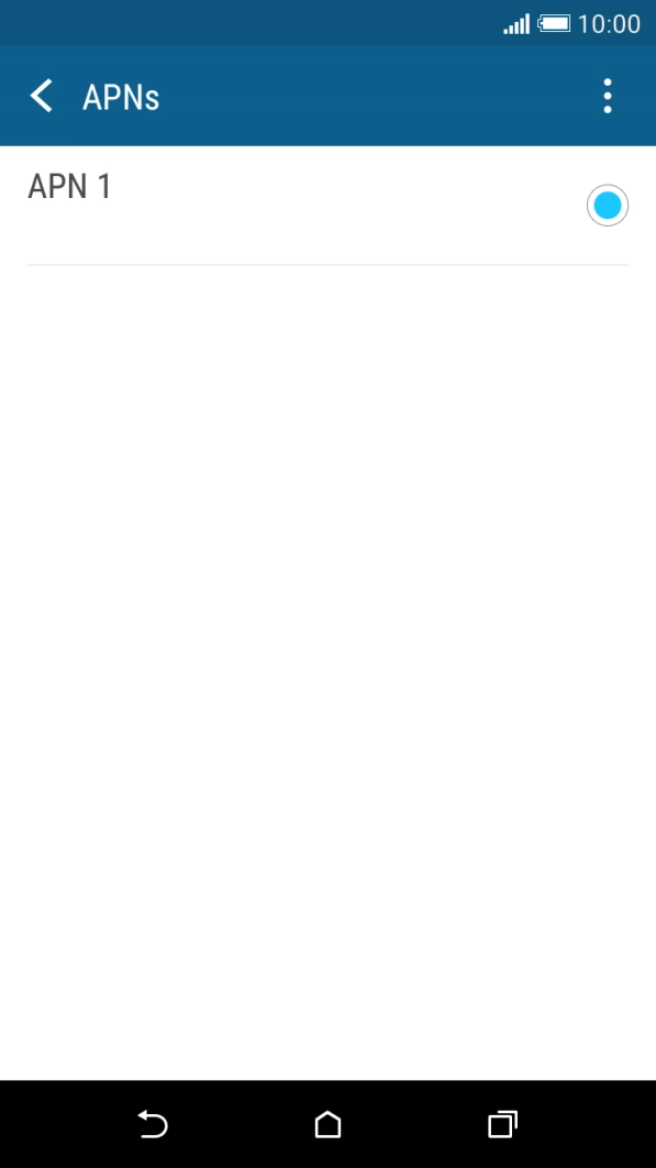 Press the menu icon.