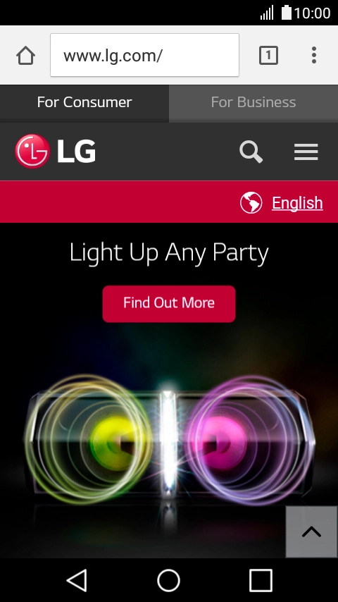 Press the address bar.