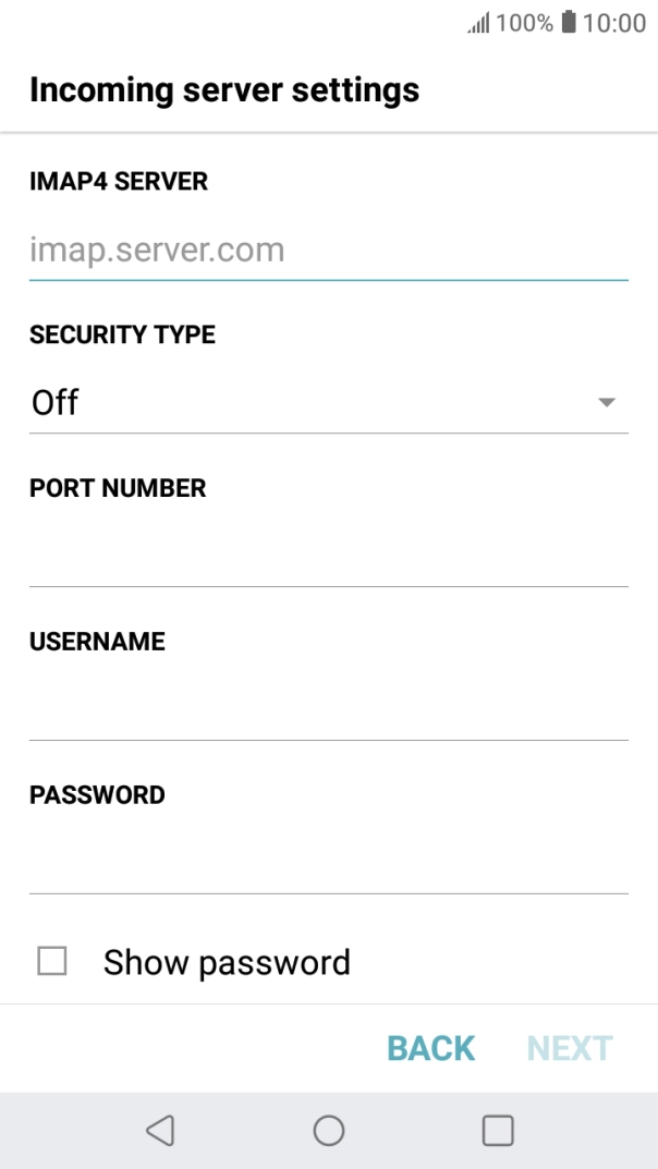 Press the field below 