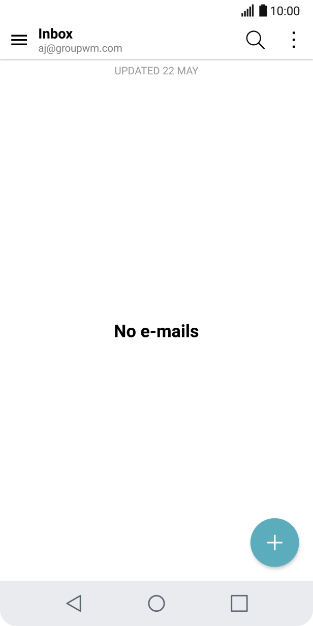 Slide your finger right starting from the left side of the screen.