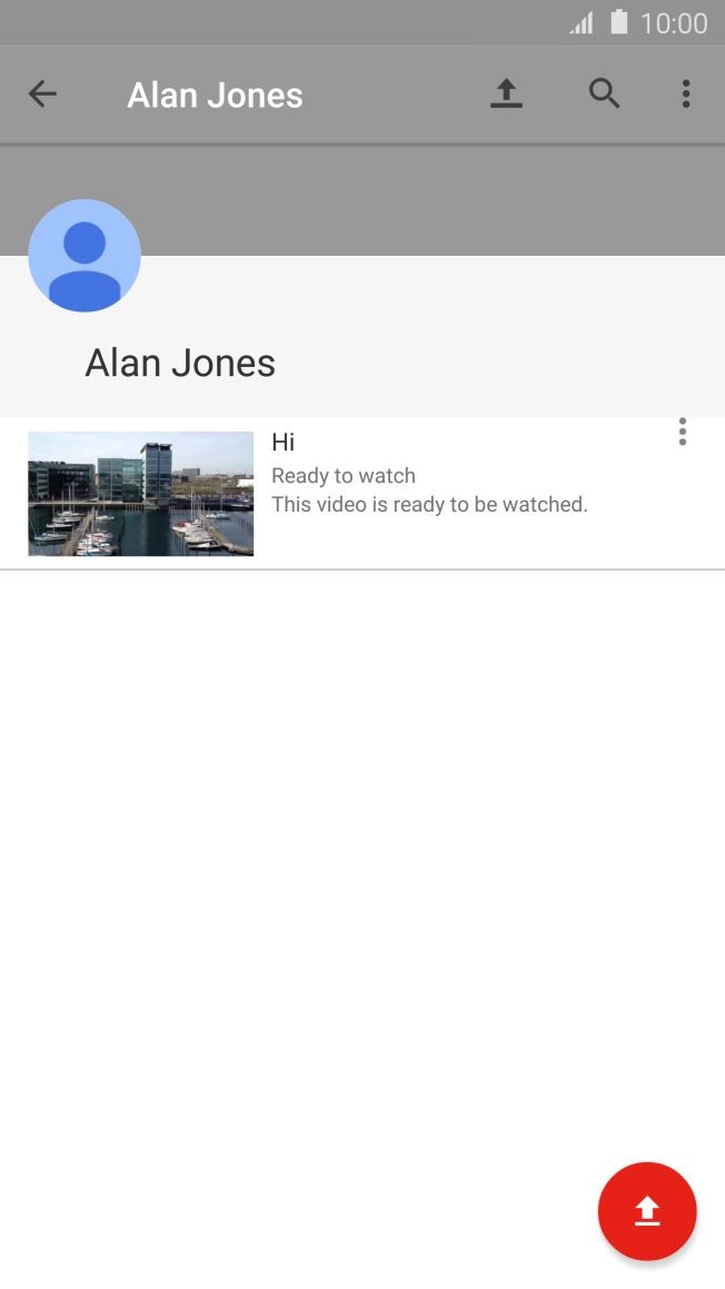 Press the search icon. Press the search icon.
