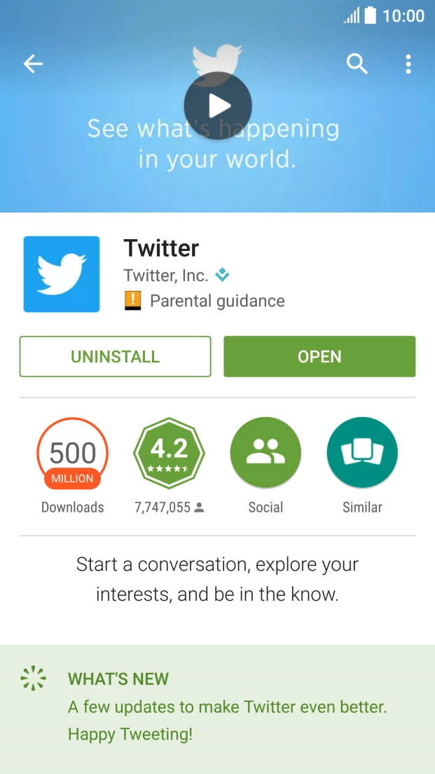 Press the Home key to return to the home screen.