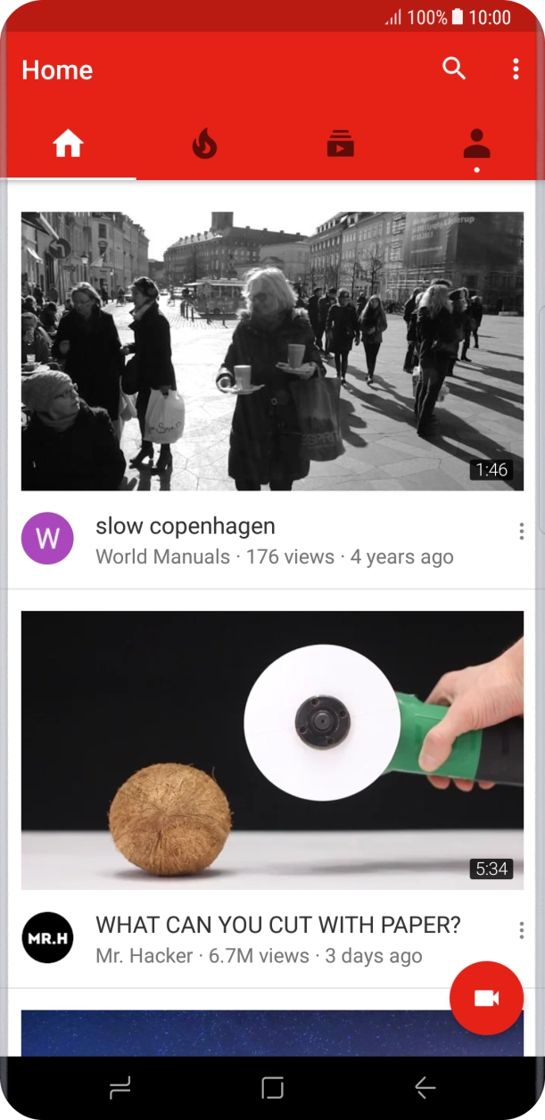 Press the upload icon.