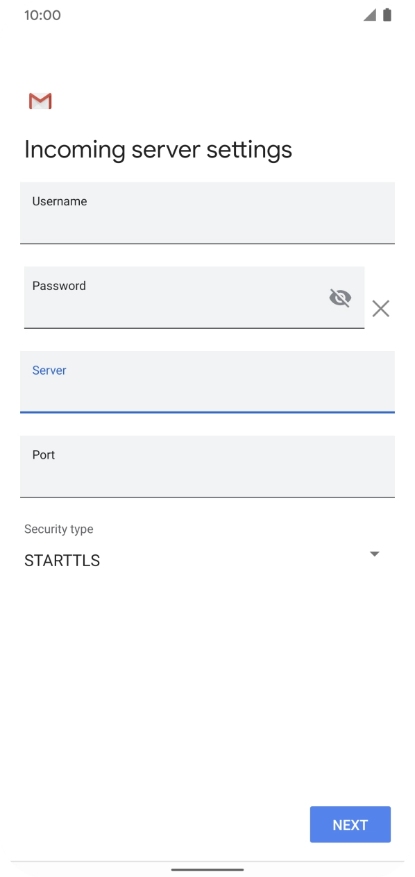 Press the field below 