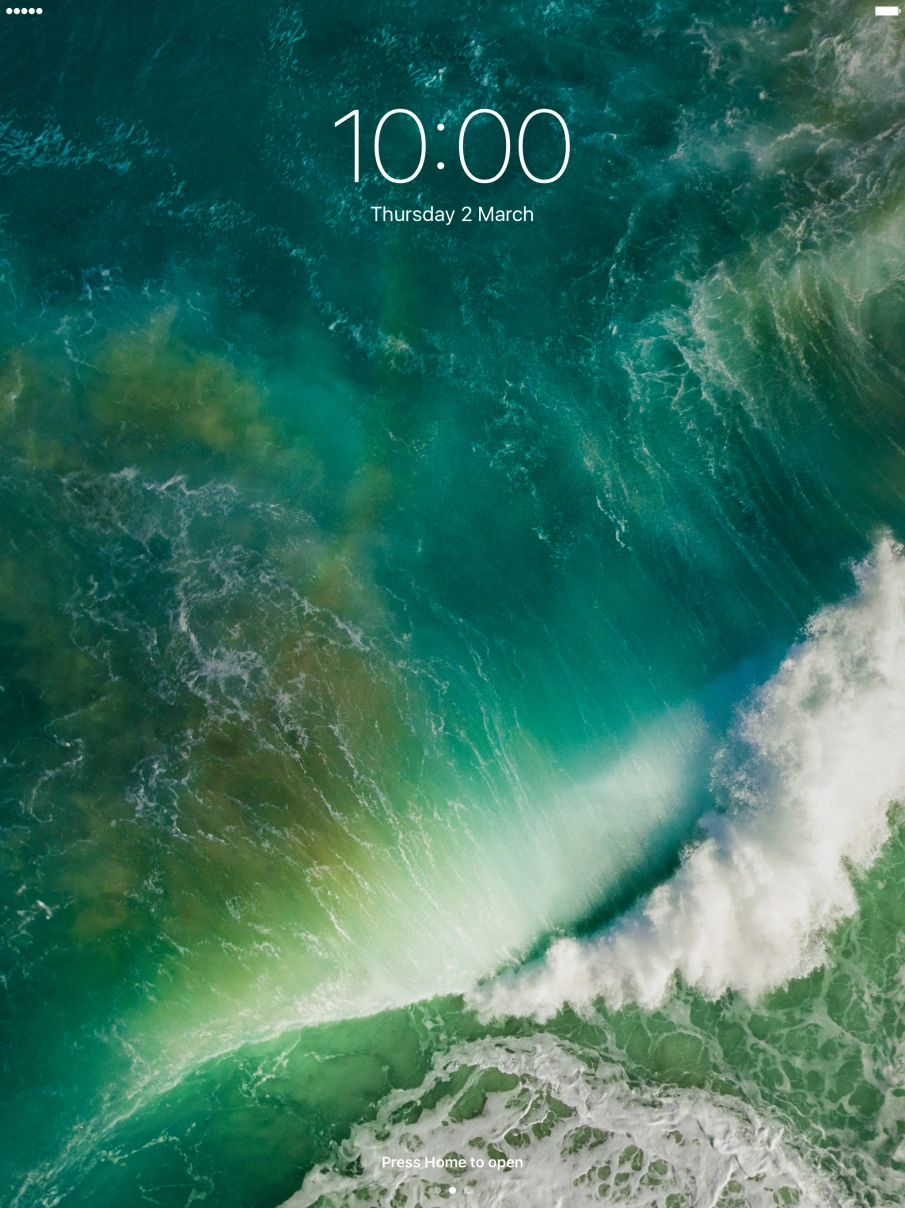 Press the Home key twice.