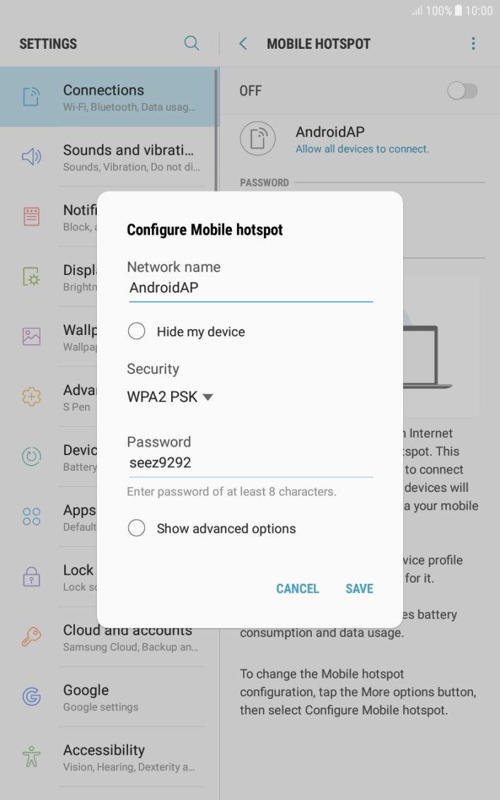Press the field below Press the field below