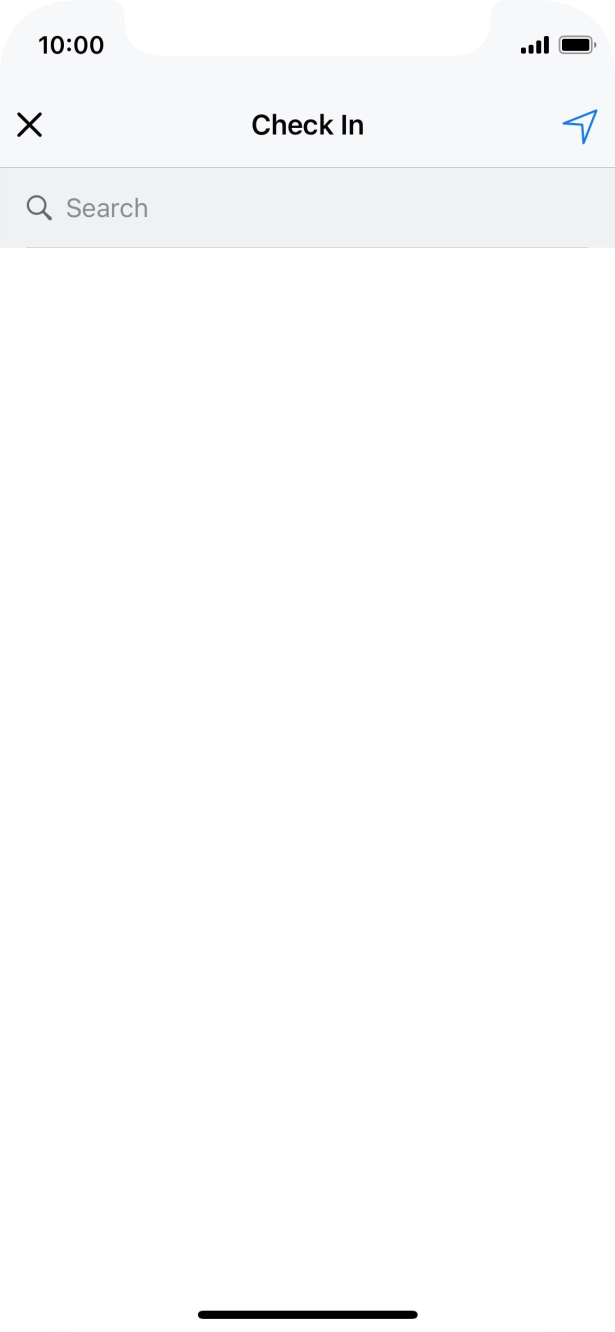 Press the search field.